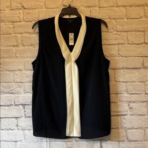 Talbots Blk/Wht Sleeveless